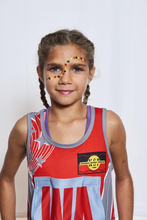Potrait of Girls from the Kattaning Netball Team